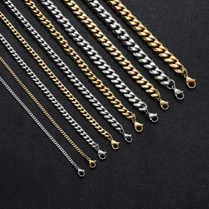 3mm 5mm 진공 18k 골드 마이애미 쿠바 도매 뜨거운 판매 힙합 보석 쿠바 체인 하이 퀄리티 쿠바 체인 목걸이 남성용 - Product Image 6