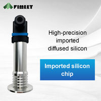 Transmisor de Presión de Diafragma a Ras de Nivel CE/SIL, Sanitario, con Conexión Tri-Clamp, Salida 4-20mA, Acero Inoxidable 316L, para Alimentos y Lácteos