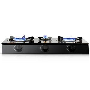 Cuisinière à <span class=keywords><strong>gaz</strong></span> professionnelle <span class=keywords><strong>de</strong></span> haute qualité à 3 brûleurs avec surface en céramique, <span class=keywords><strong>installation</strong></span> sur table, ensemble <span class=keywords><strong>de</strong></span> cuisine domestique - Product Image 5