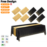 Nappe de table housses de table imprimées robustes nappes jetables en plastique de qualité supérieure écologique pour les événements de fête mariage personnalisé