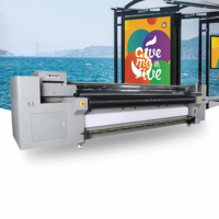 Machine d'impression de peinture sur toile 3.2m équipement d'impression pour PU cuir Tyvek affiche bannière publicité UV imprimante hybride