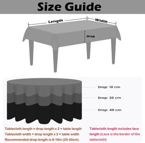 <span class=keywords><strong>Nappe</strong></span> de protection transparente en vinyle imperméable/anti-taches en PVC – Housse de table transparente - Product Image 6