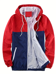 dropshipping Men's <b>Camo</b> Hooded <b>Jacket</b>, 100% Polyester Preppy Style, Long Sleeve Zip-Up Sport Coat with Regular Fit and Woven - Product Image 2