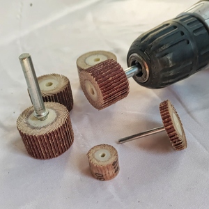 Disques à lamelles en carbure de silicium PU personnalisables <span class=keywords><strong>RLT</strong></span> Tools, taille moyenne, pour meulage et polissage, accessoires pour perceuse - Product Image 5