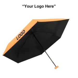 Parapluie portable mini format carte, imprimé UV, avec poches à rabat et 6 baleines, protection solaire 40% vinyle, idéal jours ensoleillés et pluvieux, pour dropshipping - Product Image 3