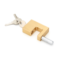 Cadenas Samhoo de sécurité supérieure, anti-coupure, en laiton robuste, 50-90 mm, rectangulaire, avec anse blindée et renforcée
