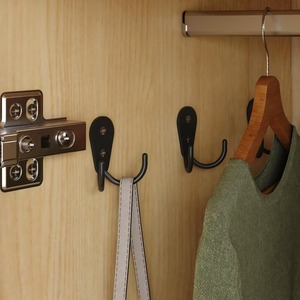 Armoire autoportante en panneaux de particules, finition naturelle, 3 portes, avec miroir, tringle de suspension et 2 tiroirs - Product Image 6