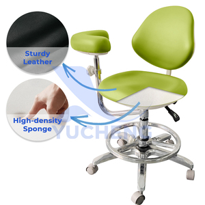 Кресла для врачей с поворотом на 360 градусов, подлокотниками и подставкой для ног для медицинских клиник и стоматологических лабораторий - Product Image 3