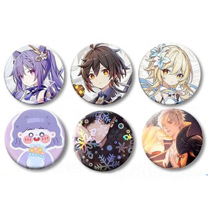 Custom <strong>Button</strong> Badge Keychain Various Size Components Tin Badge - Product Image 1