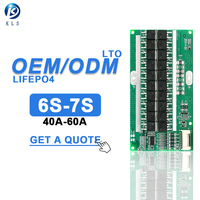 KLS 3S/4S/5S/6S/7S/8S/10S/12S/14S/16S/18S/20S/24S Li-ion/Système de gestion de la batterie LiFePO4 BMS à équilibrage actif