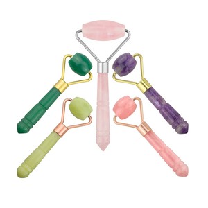 Mini anti-rides visage beauté outil de massage rouleau quartz rose <span class=keywords><strong>Jader</strong></span> rouleau visage et corps soins de la peau - Product Image 5