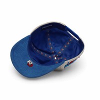 Casquette de baseball non structurée de haute qualité avec logo brodé en relief 3D personnalisé, en coton bicolore, 5 ou 6 panneaux, style snapback, vente en gros