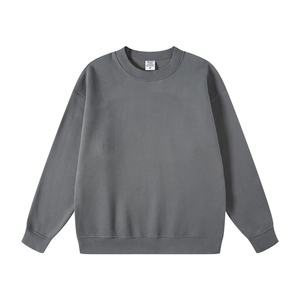 2025 High Quality Custom <b>Crewneck</b> Oversized <b>Sweatshirt</b> for <b>Men</b> Fleece Drop Shoulder Cotton Winter Hoodie - Product Image 2
