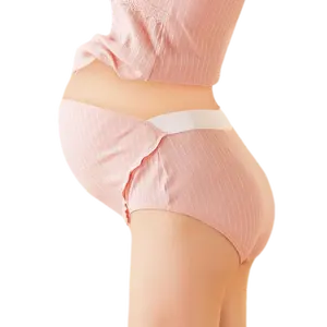 Gravidez Mulheres Maternidade Calcinha Mamãe Desgaste Cueca Senhoras Calcinha Cintura Alta Proteger o Bebê e a Barriga Apoio