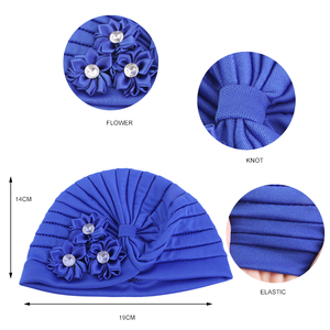 Mode Nouveau design Fille Tête Tissu Fleurs Turban pour enfant - Product Image 3