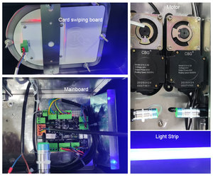 Puerta de torniquete de barrera oscilante óptica automática de control de acceso de código QR de salida de entrada de gimnasio de alta seguridad - Product Image 4