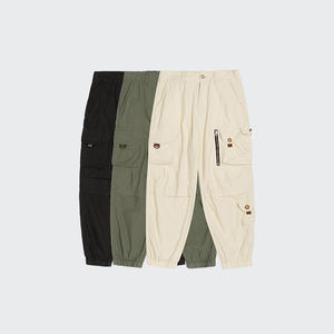 YLS Wholesale <strong>Harem</strong> <strong>Pants</strong> Men Street Wear Hip Hop Solid Color Blank 100% Cotton Black Cargo <strong>Pants</strong> - Product Image 1