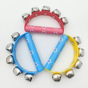 Campana de Madera Semicircular con Estampado Floral, Campana de Mano para Niños, Instrumento de Percusión Orff para Ejercicios Matutinos - Product Image 2