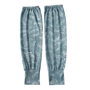 Manches de protection solaire en soie glacée pour hommes UPF 50, respirantes, coupe droite ample, protection UV pour l'extérieur - Product Image 1