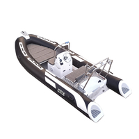Grande Promotion Bateau Pneumatique Semi-Rigide de 4,80 m à Haute Vitesse avec Coque en Fibre de Verre Hypalon/PVC