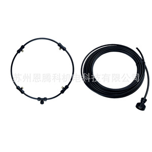 Anneau de pulvérisation DIY 10m à 4 têtes avec robinet à bille pour système d'atomisation, de refroidissement et d'humidification - Product Image 2