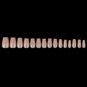 Appuyez sur les ongles court cercueil/carré <span class=keywords><strong>faux</strong></span> ongles rose nacré mat <span class=keywords><strong>faux</strong></span> ongles Art pour femmes et filles 6 couleurs - Product Image 2