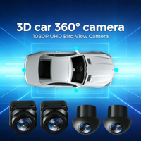 3D 1080P Mobil 360 °   Kamera Sistem Panoramik untuk Layar Multimedia Android Sistem Multimedia Android dengan Fungsi Aplikasi 360