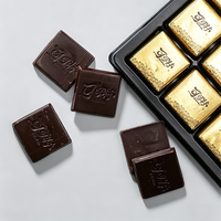 Barre de chocolat halal saveur lait en gros - Emballée individuellement sous feuille d'or, faible MOQ, stock disponible avec échantillon gratuit