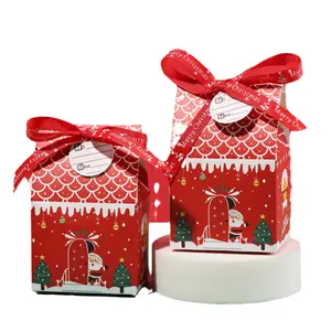 Hot Selling Custom Christmas Gingerbread House Package Gift Boxes Candy Biscuits Snack Chocolat Paper Box