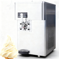 Machine à crème glacée commerciale, machine à crème glacée de table, machine à crème glacée à tête unique en acier inoxydable pour les professionnels