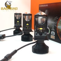 BB1226 Lente Mini Bi-LED H4 de Alta Potencia con Luz Alta y Baja, 2.5 3.0 pulgadas, Bombilla Proyectora Y6 T9, Luz Antiniebla y Faro LED para Coche y Moto
