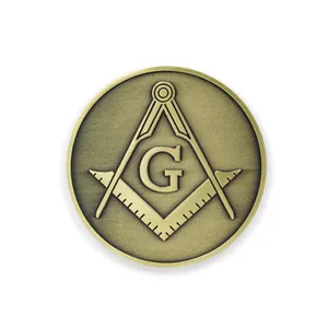 Free Desgin Wholesale Manufacturer Custom Freemason Regalia Money Clip Pin Metal Gift Masonic Badge Enamel Lapel Pin