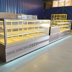 <span class=keywords><strong>Vitrine</strong></span> de présentation sur mesure pour boulangerie, pâtisserie, café, chocolaterie, <span class=keywords><strong>comptoir</strong></span> de présentation de gâteaux de haute qualité - Product Image 2