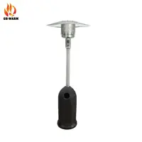 Aquecedor de pátio em formato de guarda-chuva, aquecedor de gás rattan externo (branco, cinza, preto, rattan marrom)