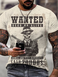 2025 estate nuova t-shirt a manica corta <span class=keywords><strong>fantasia</strong></span> modello di immagine personaggio maschile Versatile - Product Image 2