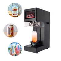 Producto más nuevo de fábrica, máquina de sellado de latas completamente automática, selladora de latas de jugo de café y té de burbujas con pantalla