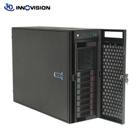 Casing Tower GPU Factory 4U 8 Bay HDD Hotswap Enclourse Full Tower E-ATX Server Chassis dengan 8 Slot Ekspansi