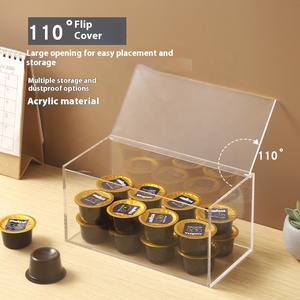 Trong suốt <span class=keywords><strong>Acrylic</strong></span> lưu trữ hộp chống bụi Nắp tiêm nhựa nhôm Đồ chơi mô hình hiển thị hộp cho mỹ phẩm văn phòng phẩm - Product Image 4