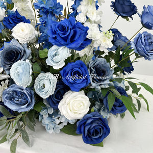 DKB Nouveau Modè<span class=keywords><strong>le</strong></span> Très Populaire Composition Florale pour Allée de Mariage, Décoration de Rangée de Fleurs Artificielles Bleues pour Allée - Product Image 6