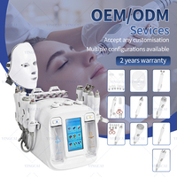 Appareil de Soin du Visage 10-en-1 Hydra Oxygène Aqua Peel Dermabrasion Nettoyage Profond Or 2026 pour Spa, Salon et Usage Domestique