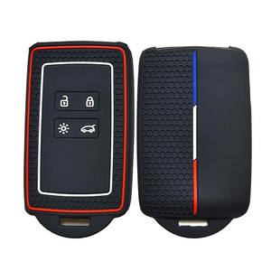 Housse de clé de voiture en silicone à <span class=keywords><strong>4</strong></span> boutons pour Koleos (modèle <span class=keywords><strong>2022</strong></span>) et Kadjar pour Renault - Product Image 1
