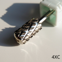 Fraise à ongles professionnelle de haute qualité en carbure de tungstène 4XC 3/32, forme baril large, outil de manucure pour poudre à tremper