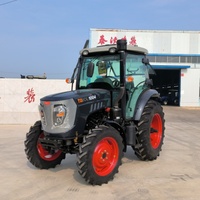 Livraison Gratuite Tracteur Agricole 100 CV avec Chargeur Frontal, Pompe, Moteur, Boîte de Vitesses, Roulement, Transmission 4x4, Embrayage à Double Étape