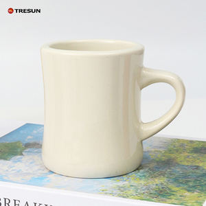 Tasse à café en céramique blanche crème de 13 oz avec poignée tasse à dîner en porcelaine vente en gros personnalisée - Product Image 3