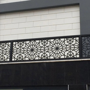 Tùy chỉnh ngoài trời trang trí nhôm màn hình bên ngoài thép cắt laser Kim Loại màn hình ban công cắt laser lan can lan can - Product Image 4
