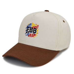 Casquette de baseball unisexe structurée à 5 panneaux en coton 100% avec logo brodé 3D bicolore personnalisé, style sportif urbain, fermeture snapback - Product Image 3