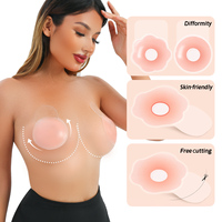 Couvre-mamelon Ascenseur Sans Bretelles Collant Push up Réutilisable Silicone Bande Soutien-Gorge Invisible Adhésif Soutiens-gorge