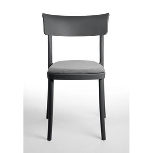 Sedia imbottita in velluto in polipropilene dal Design moderno per cucina e sale da pranzo con 5 colori Options-SPP0CG - Product Image 1