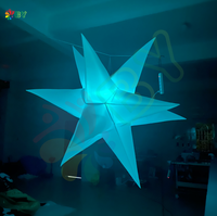 Étoile géante gonflable LED pour la publicité en boîte de nuit, décoration de ballon impressionnante pour les boîtes de nuit