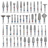 Embouts de lime à ongles en acier au tungstène et diamant, style russe, pour prétraitement et élimination des cuticules, outils de beauté des ongles pour perceuse à ongles